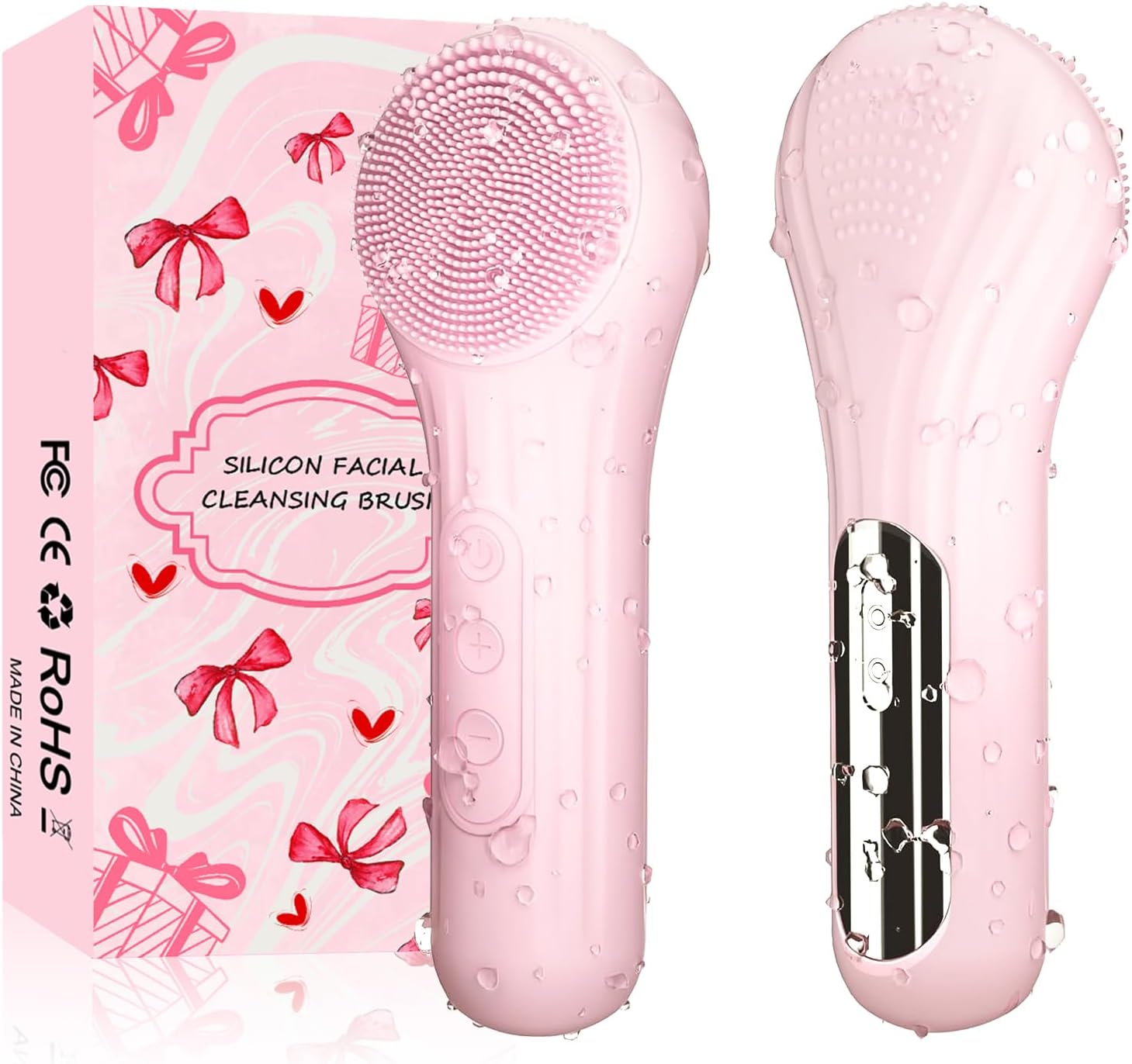 Electric Face Cleanser Brush - แปรงขัดหน้าซิลิโคน, แปรงทำความสะอาดผิวหน้าไฟฟ้ากันน้ำสำหรับผู้ชายและผู้หญิง, แปรงขัดหน้าแบบชาร์จไฟได้พร้อมโหมด 5 โหมดสำหรับ