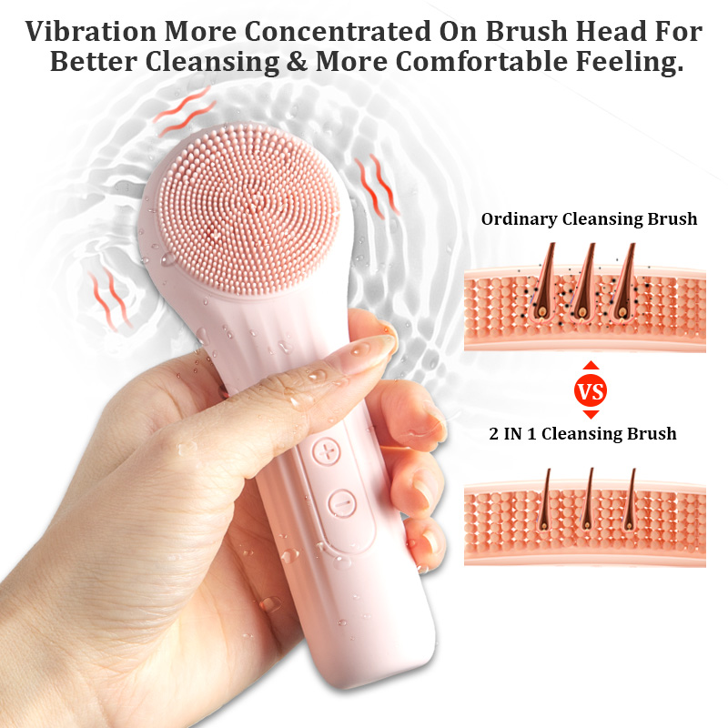 Electric Face Cleanser Brush - แปรงทำความสะอาดผิวหน้ากันน้ำ Sonic สำหรับผู้ชายและผู้หญิง แปรงขัดผิวหน้าไฟฟ้าแบบชาร์จได้