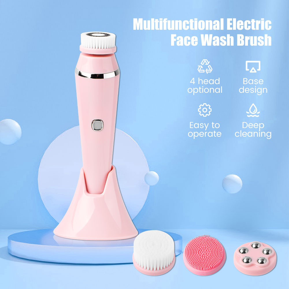 แปรงทำความสะอาดผิวหน้าไฟฟ้า 4  - Electric Face Cleanser Brush บทวิจารณ์และราคา