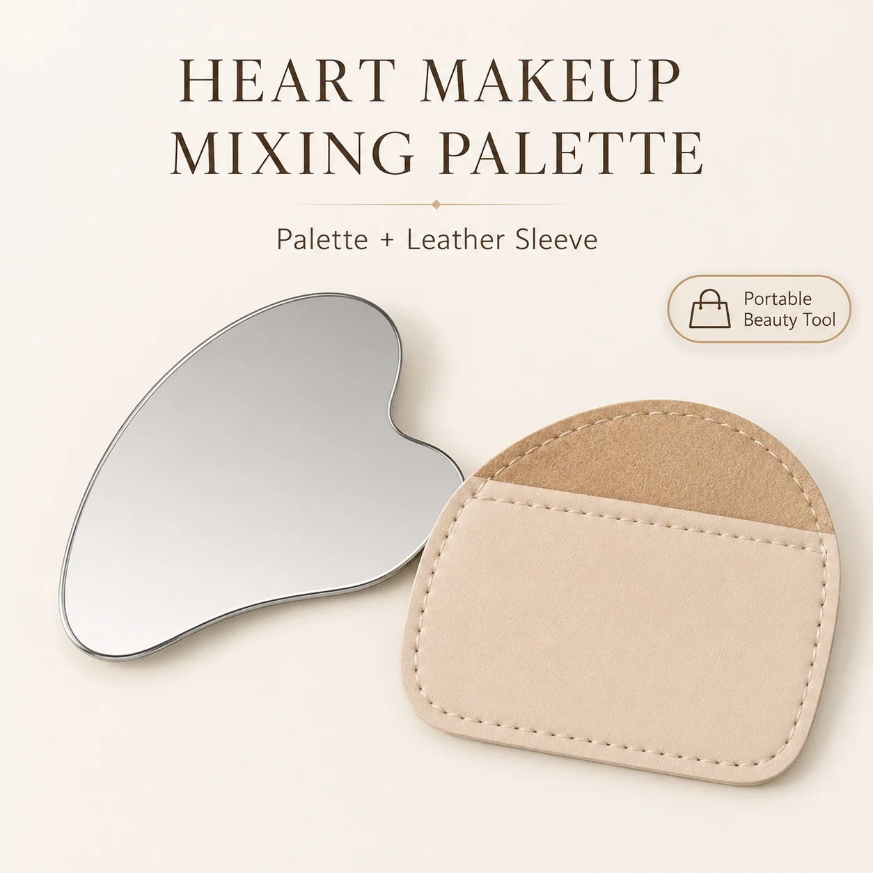 พาเลตผสมเครื่องสำอางสแตนเลสทรง - Beauty Makeup Palette บทวิจารณ์และราคา