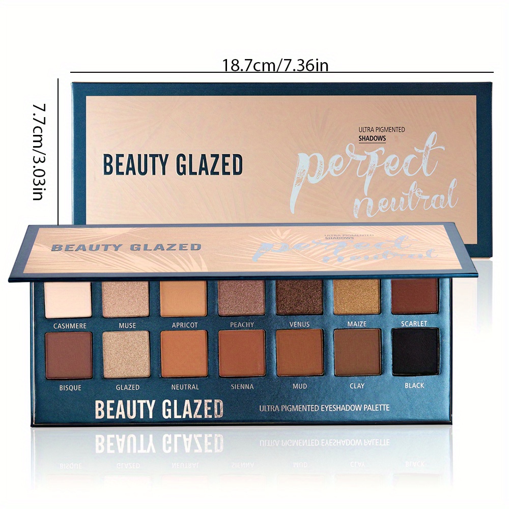 พาเลทอายแชโดว์เคลือบ14สีทาอายแ - Beauty Huda Makeup บทวิจารณ์และราคา