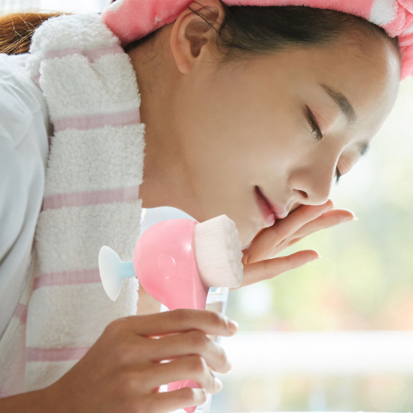 แปรงขัดหน้า ขนแปรงนุ่ม พกพาสะด - Electric Face Cleanser Brush บทวิจารณ์และราคา