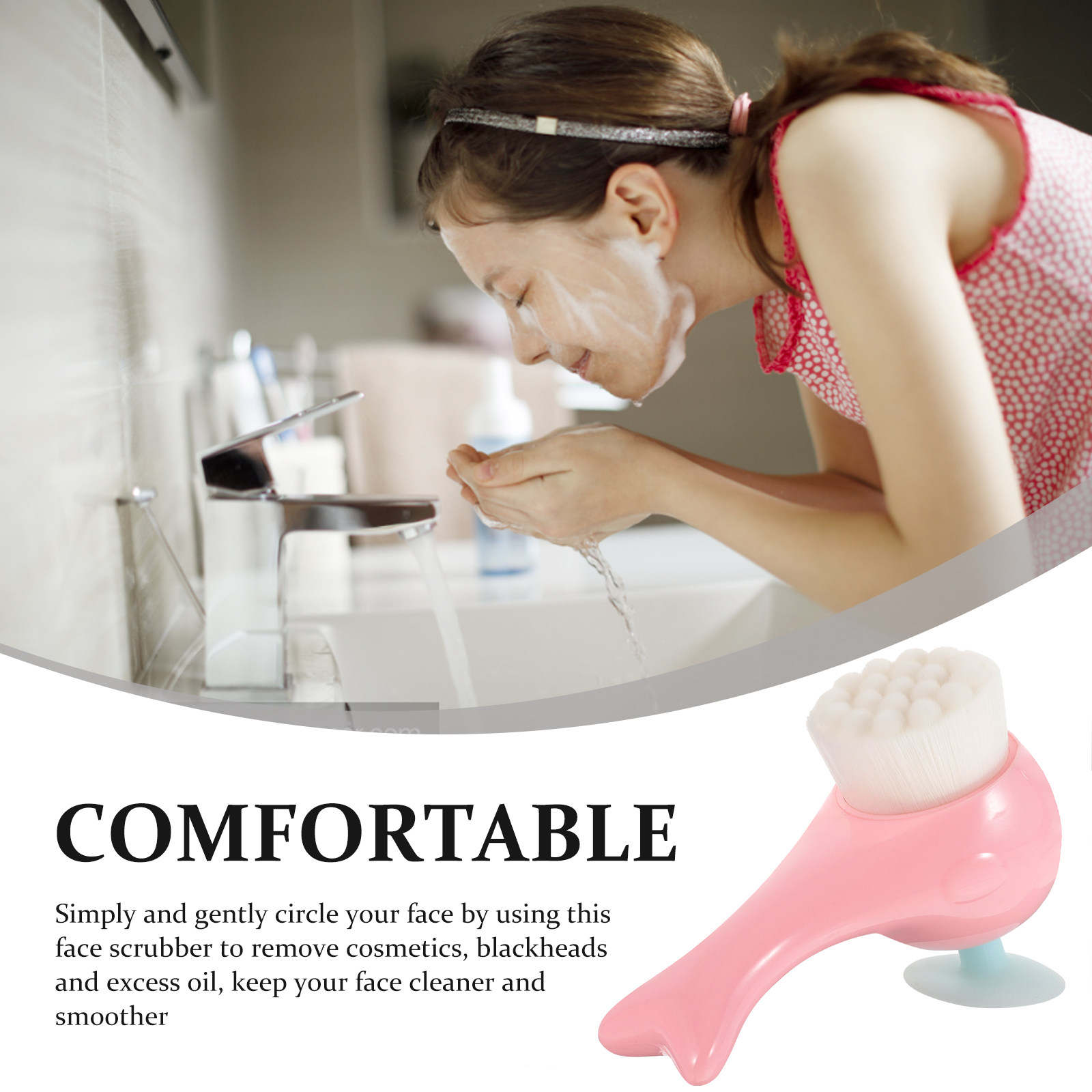 แปรงขัดหน้า ขนแปรงนุ่ม พกพาสะด - Electric Face Cleanser Brush บทวิจารณ์และราคา