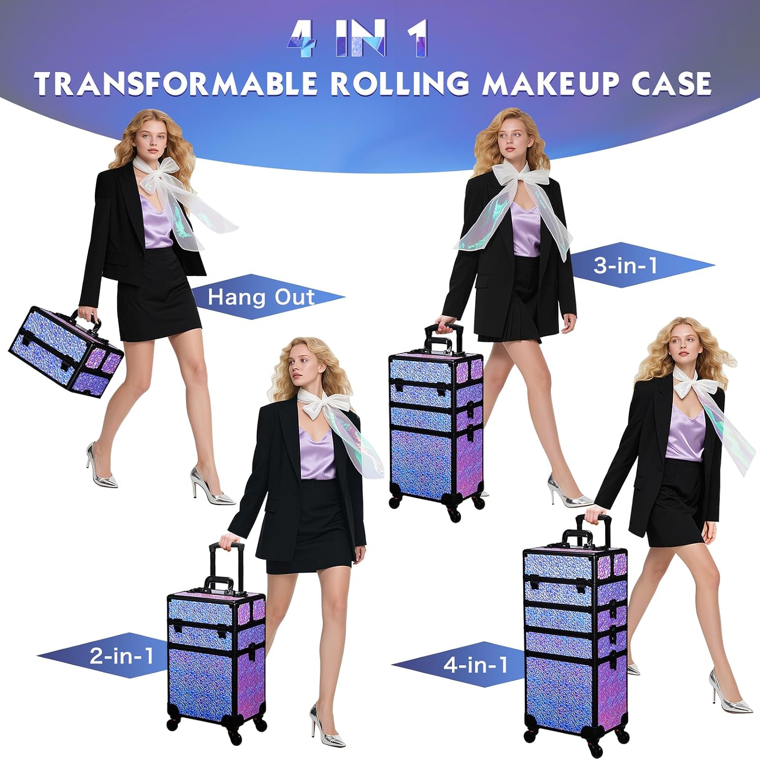 กระเป๋าแต่งหน้าแบบมีล้อ, รถเข็ - Beauty For Makeup บทวิจารณ์และราคา