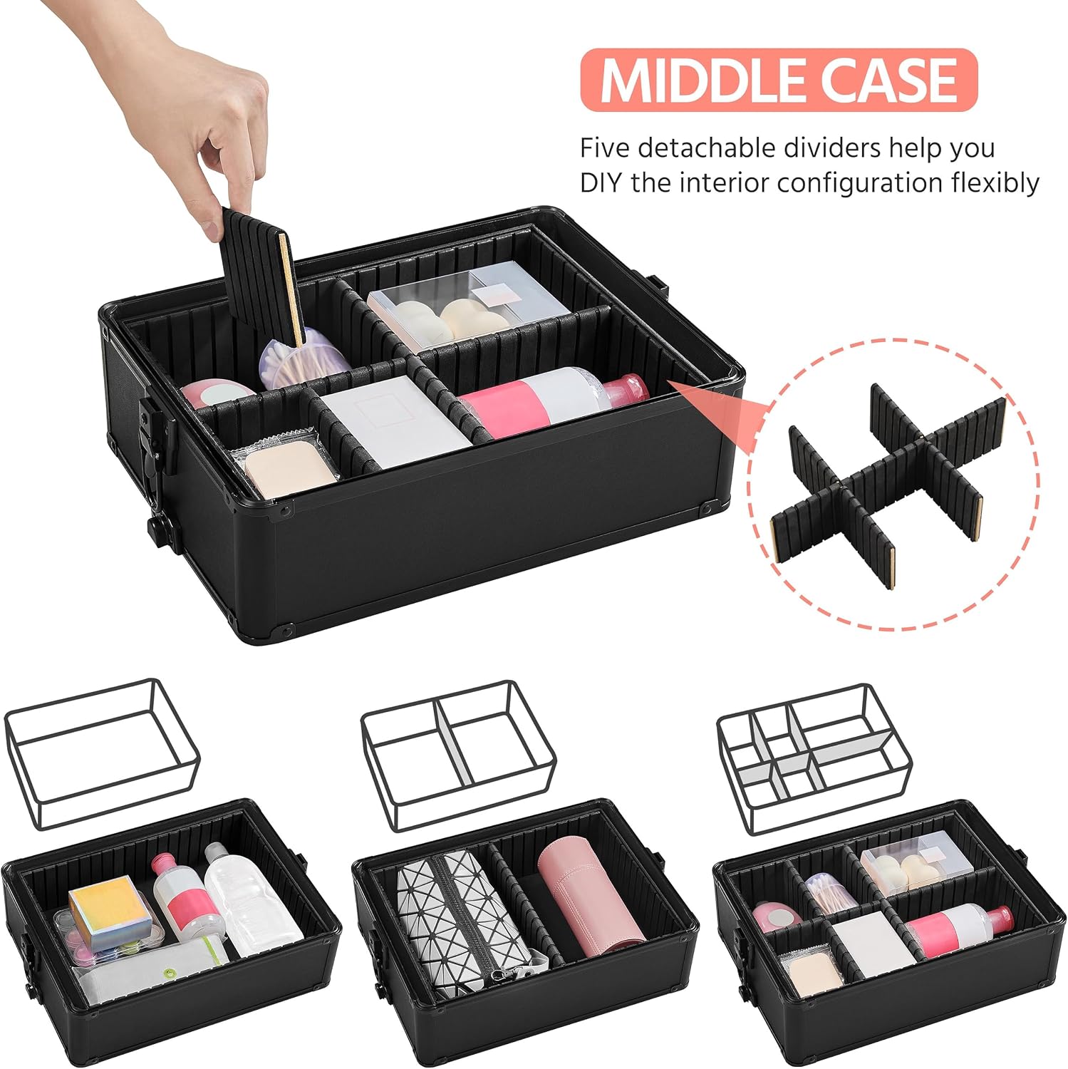 กระเป๋าแต่งหน้าแบบมีล้อ, รถเข็ - Beauty For Makeup บทวิจารณ์และราคา