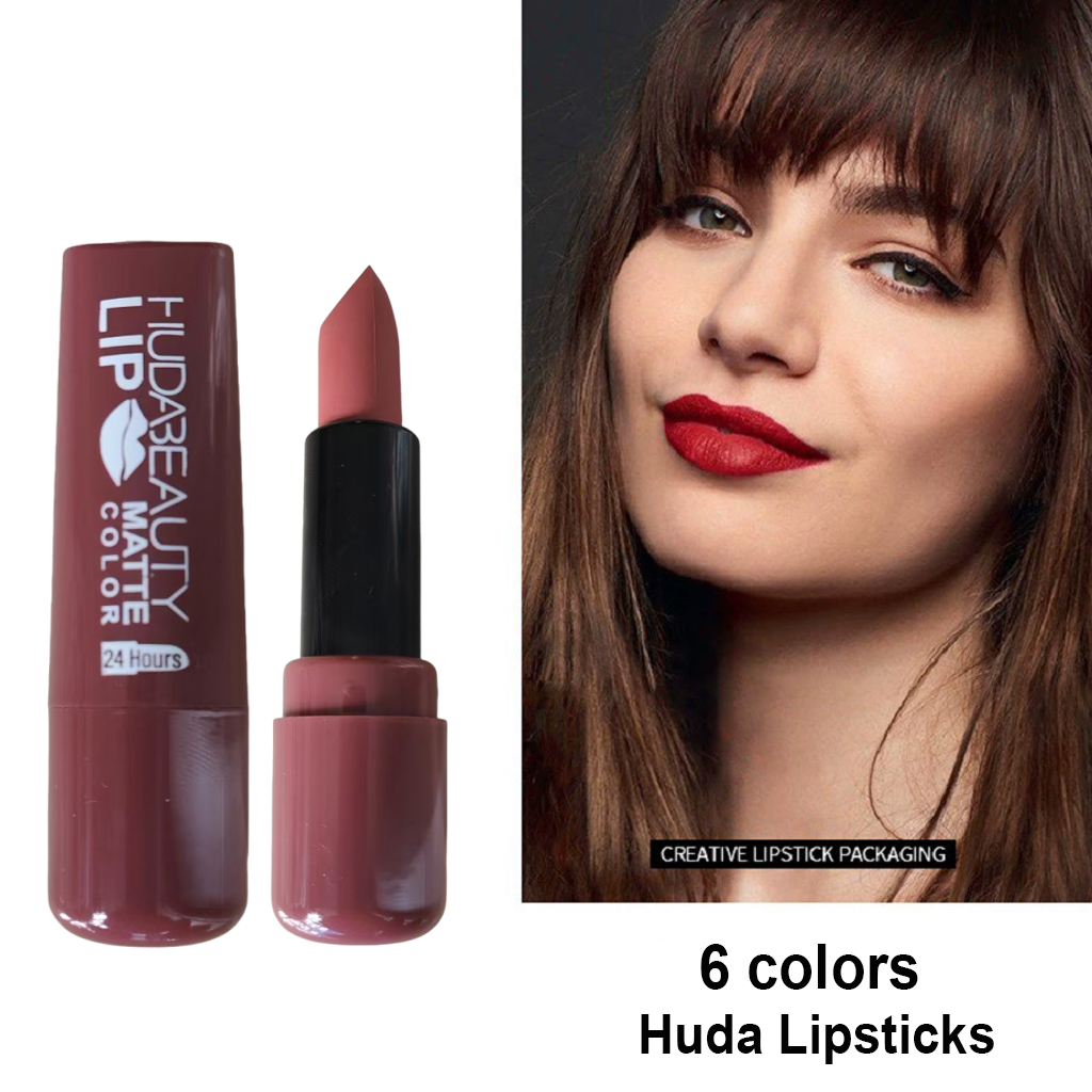 6 สีลิปสติก Matte 3.8g Huda Nu - Beauty Huda Makeup บทวิจารณ์และราคา