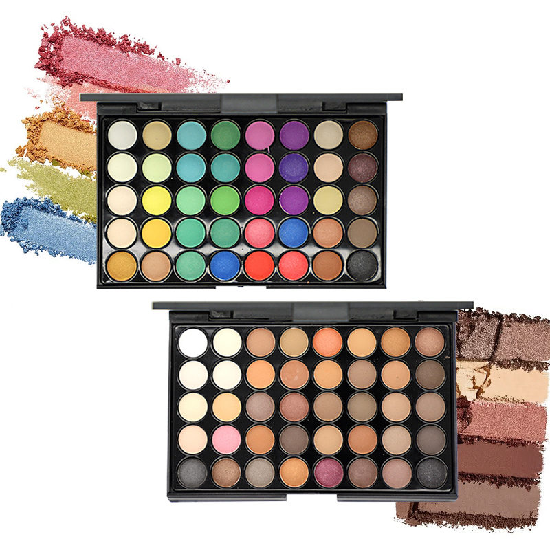พาเลตต์อายแชโดว์ 40 สี - เนื้อ - Beauty Makeup Palette บทวิจารณ์และราคา