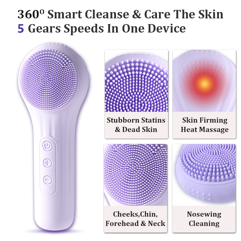 แปรงทำความสะอาดผิวหน้ากันน้ำ S - Electric Face Cleanser Brush บทวิจารณ์และราคา